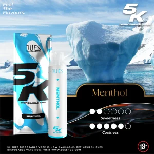 jues 5000 puff menthol