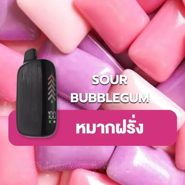 relx novo 14000 puff Sour Bubblegum